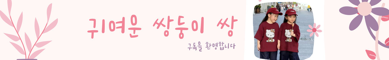 귀여운 쌍둥이 쌍