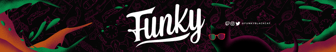 Funky Black Cat