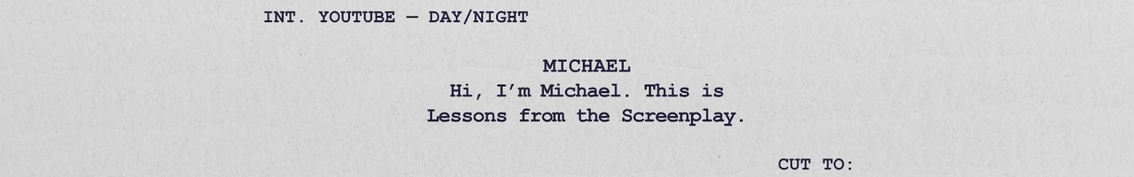 Lessons from the Screenplay